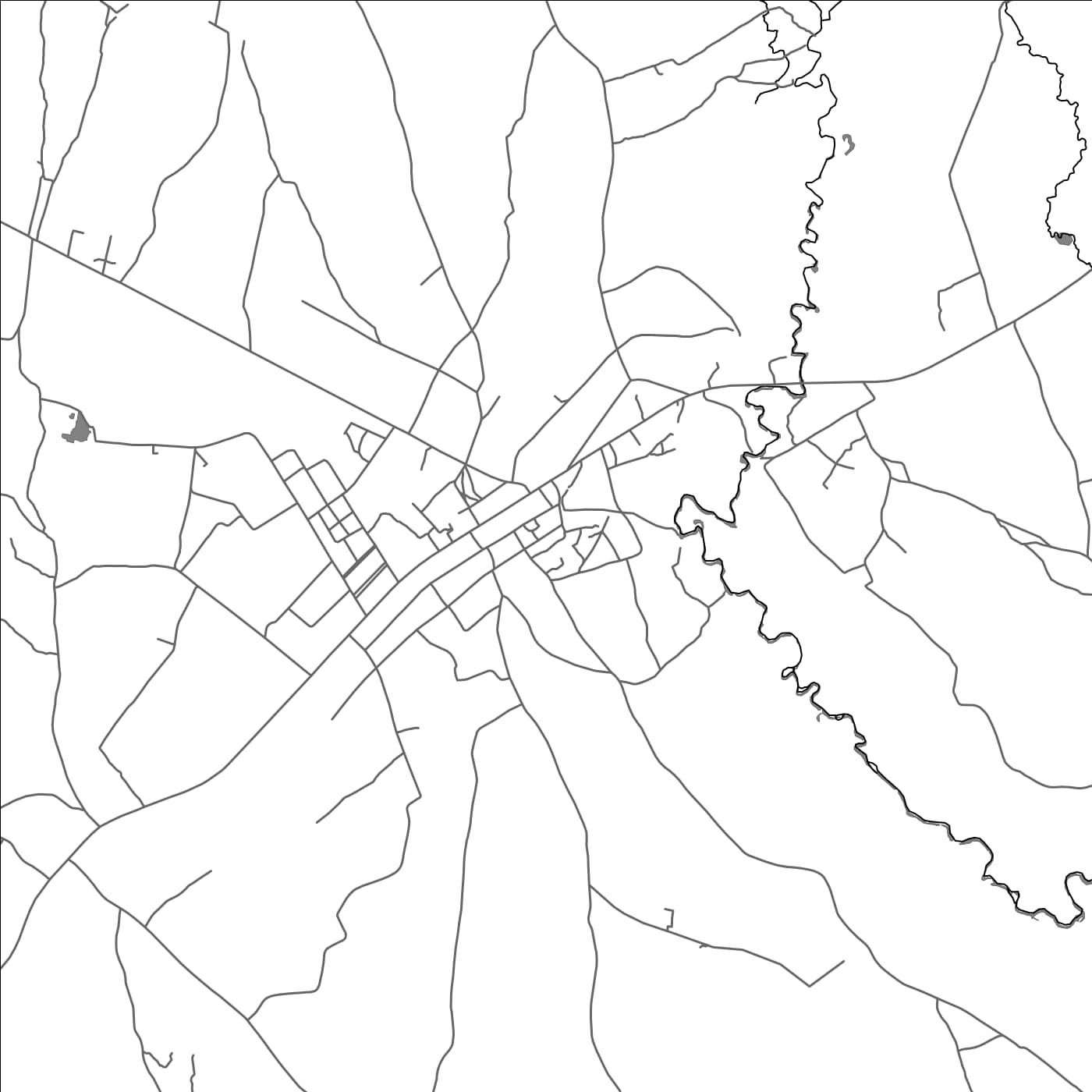 ROAD MAP OF SIRONKO, UGANDA BY MAPBAKES