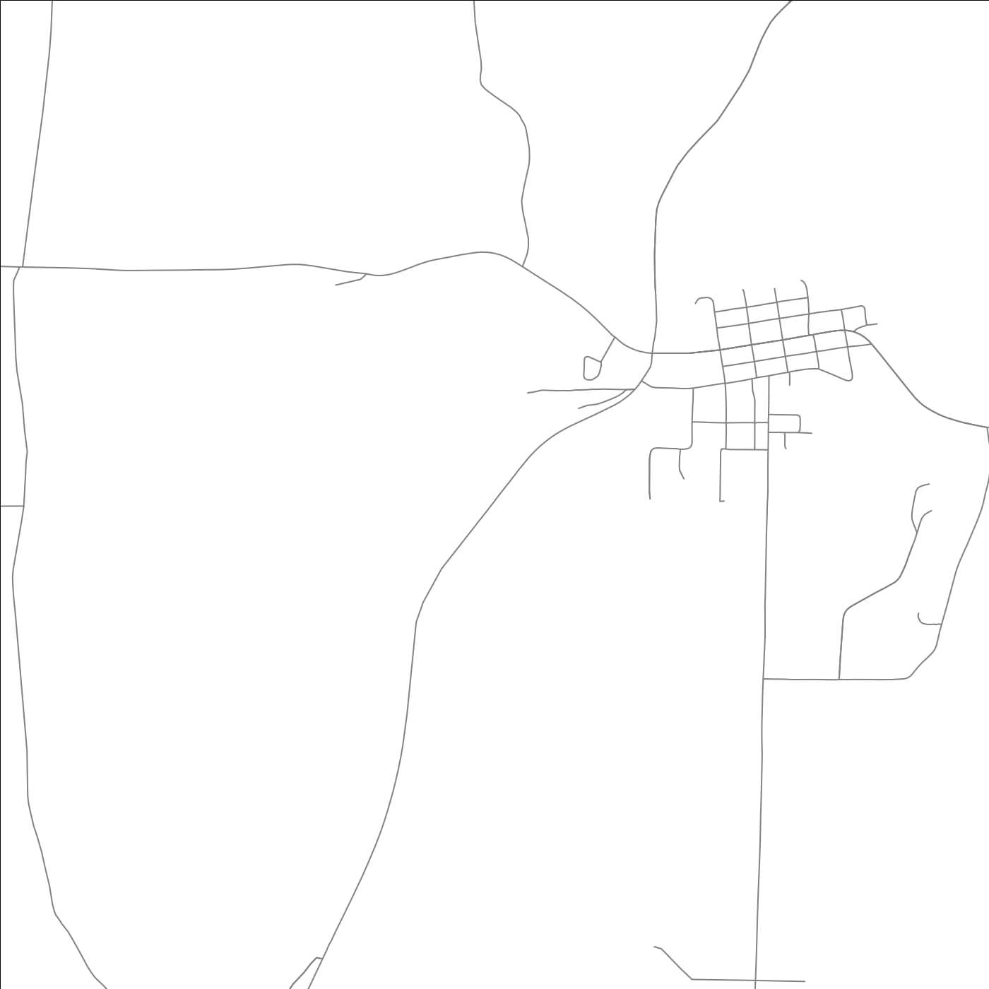 ROAD MAP OF ALPENA, ARKANSAS BY MAPBAKES