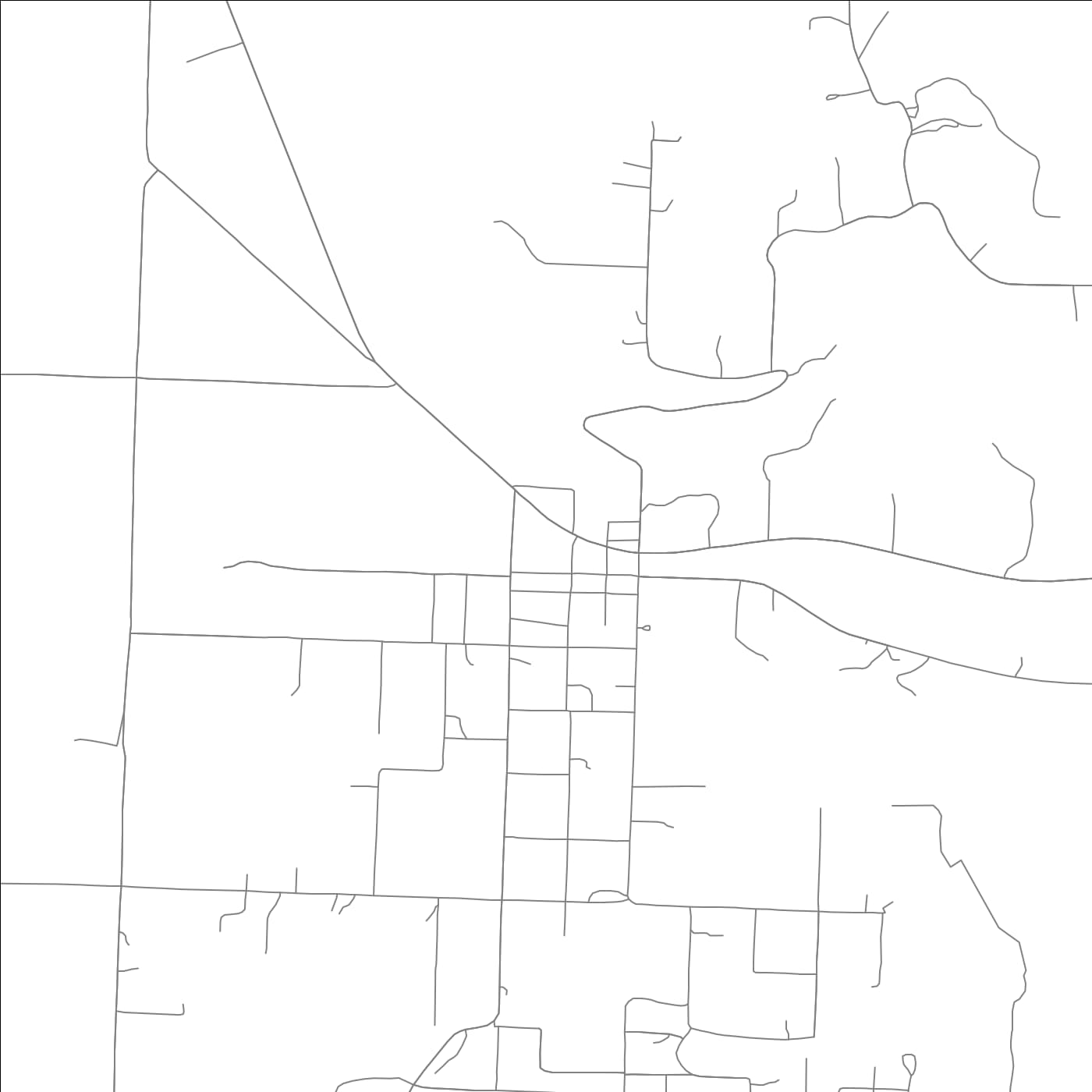 ROAD MAP OF ALTUS, ARKANSAS BY MAPBAKES