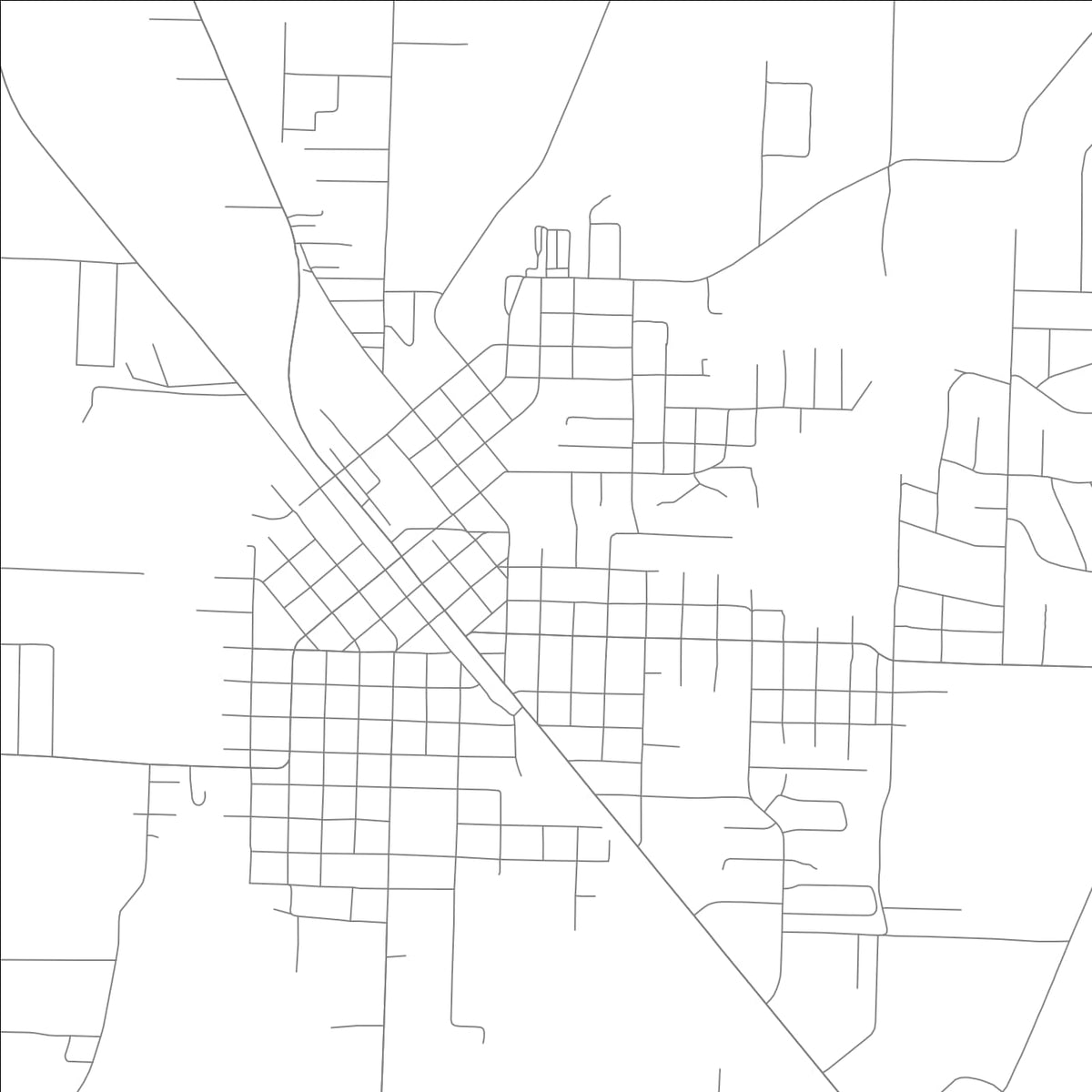 ROAD MAP OF ASHDOWN, ARKANSAS BY MAPBAKES