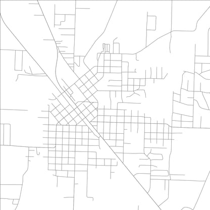ROAD MAP OF ASHDOWN, ARKANSAS BY MAPBAKES