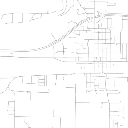 ROAD MAP OF ATKINS, ARKANSAS BY MAPBAKES