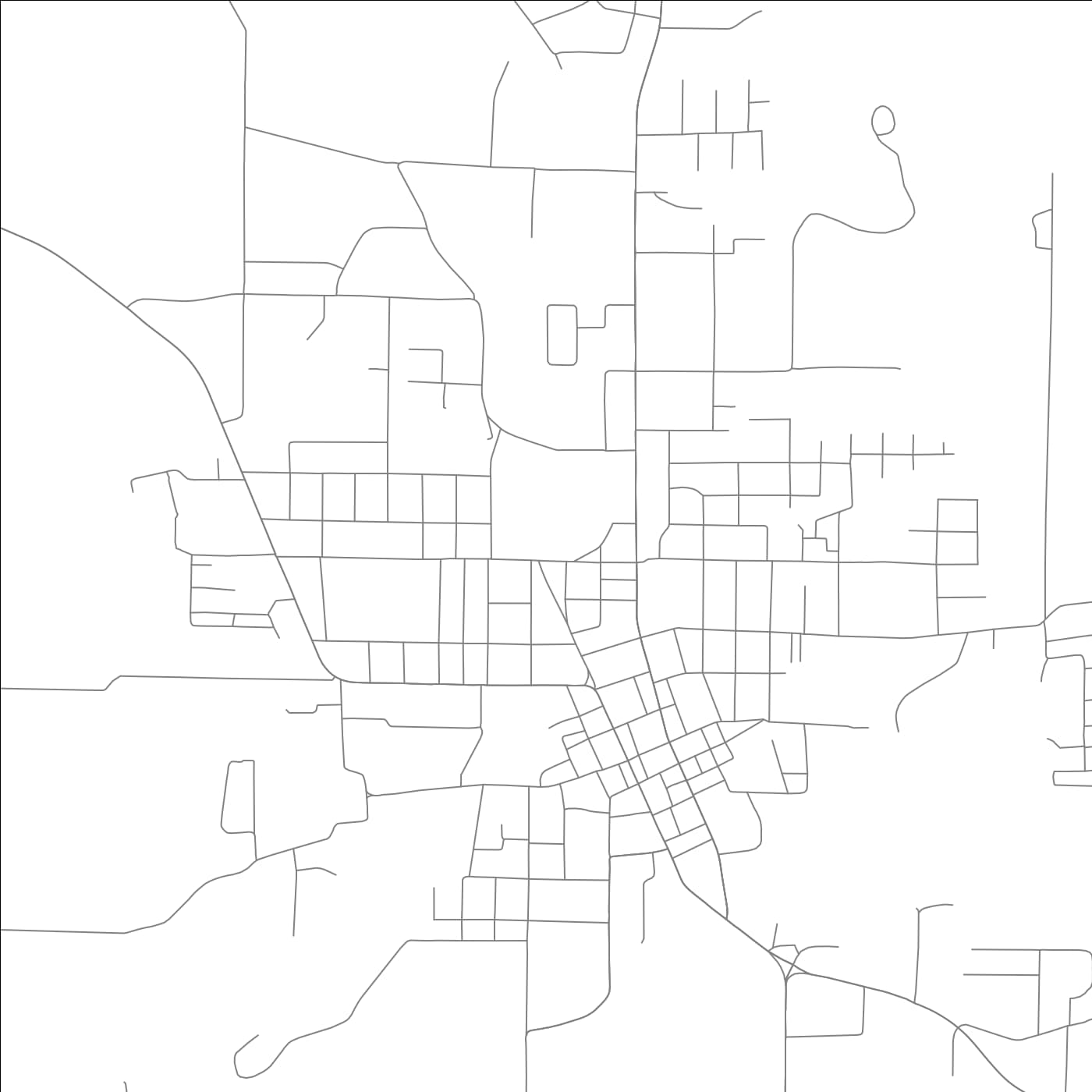 ROAD MAP OF BERRYVILLE, ARKANSAS BY MAPBAKES