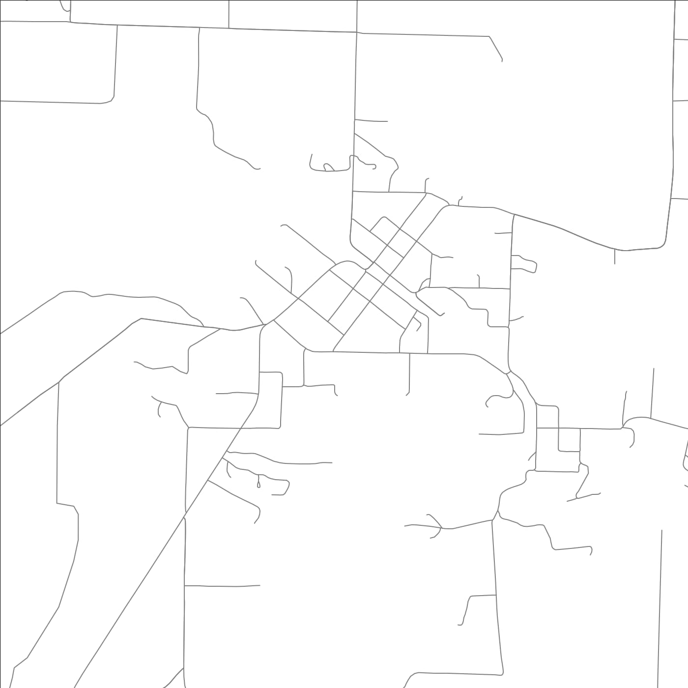 ROAD MAP OF BIGELOW, ARKANSAS BY MAPBAKES