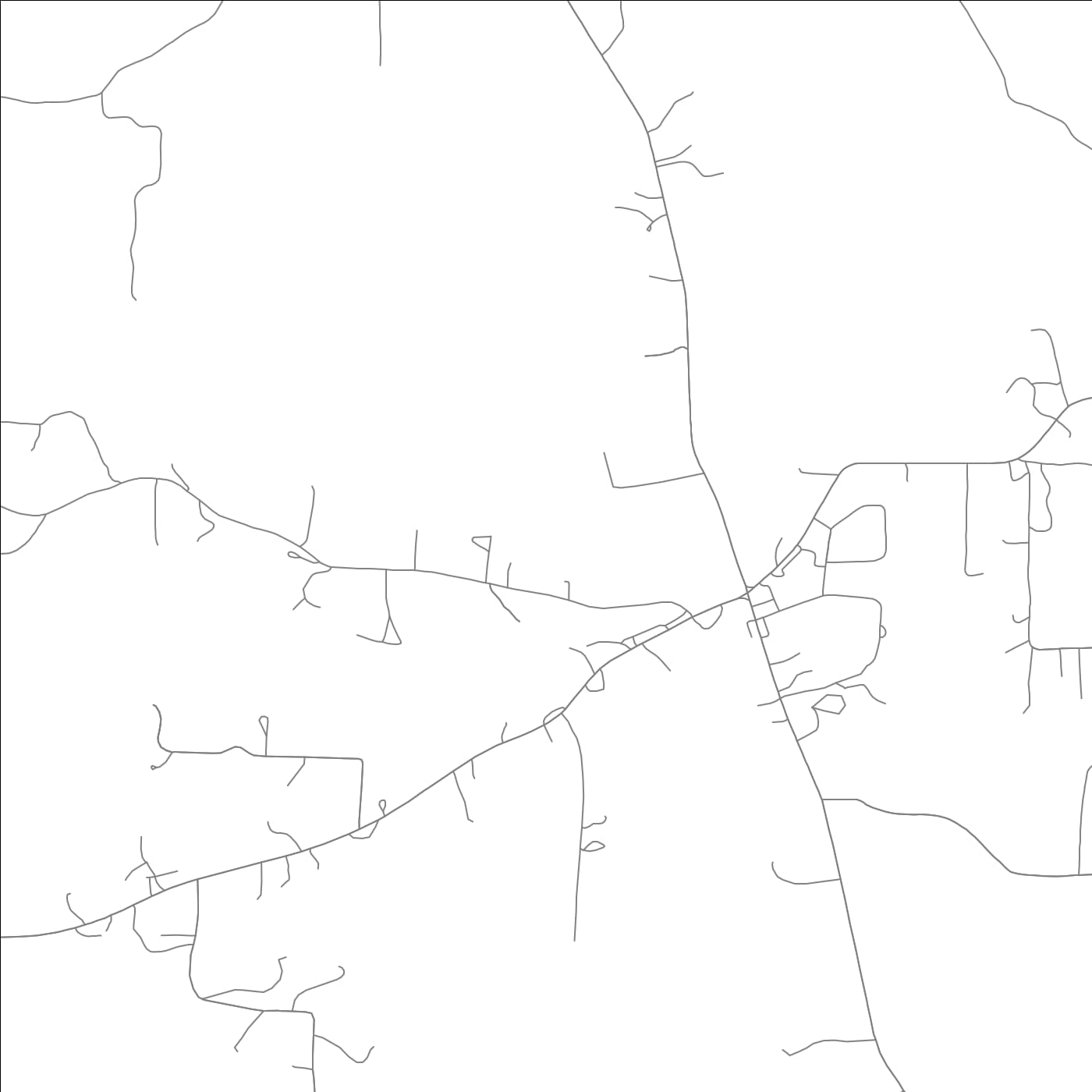 ROAD MAP OF BISMARCK, ARKANSAS BY MAPBAKES