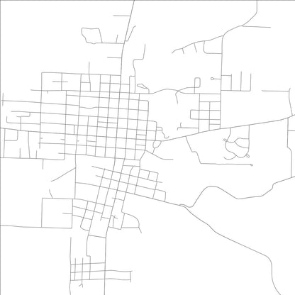 ROAD MAP OF BOONEVILLE, ARKANSAS BY MAPBAKES