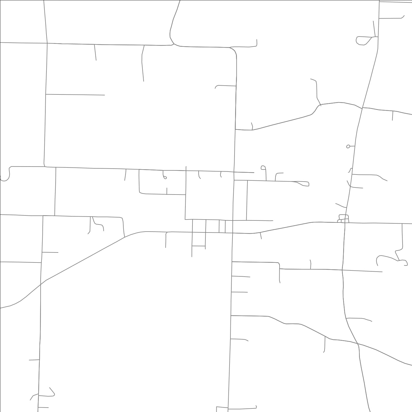 ROAD MAP OF BRANCH, ARKANSAS BY MAPBAKES