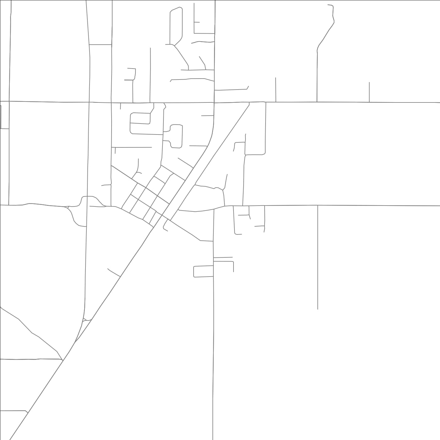 ROAD MAP OF BROOKLAND, ARKANSAS BY MAPBAKES