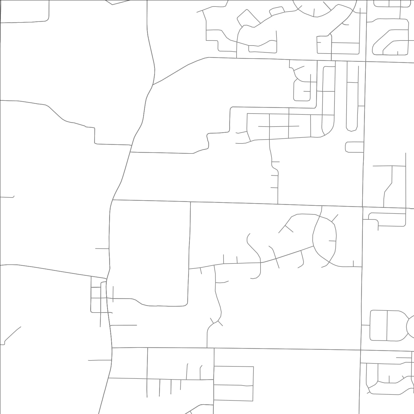 ROAD MAP OF CAVE SPRINGS, ARKANSAS BY MAPBAKES