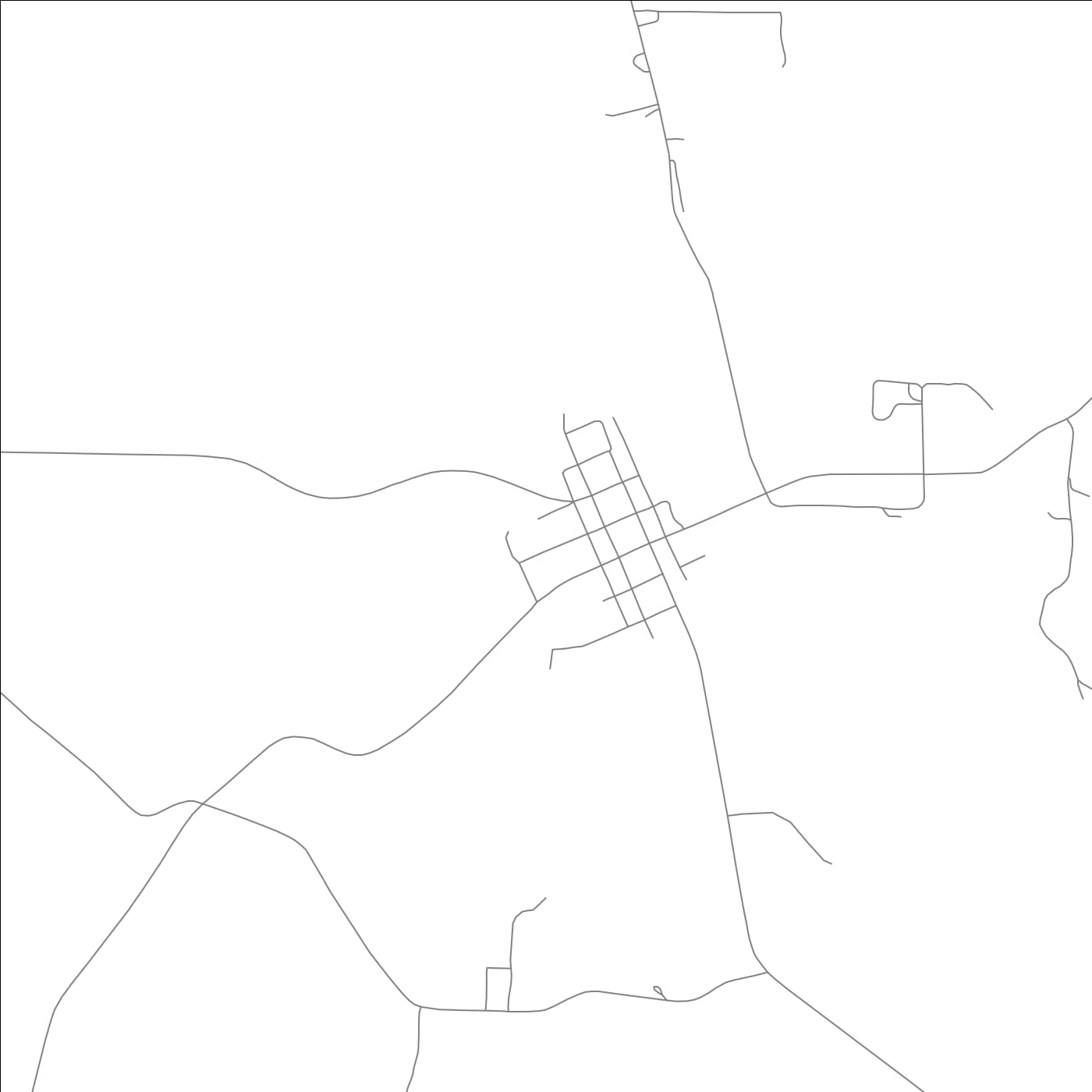 ROAD MAP OF CHIDESTER, ARKANSAS BY MAPBAKES