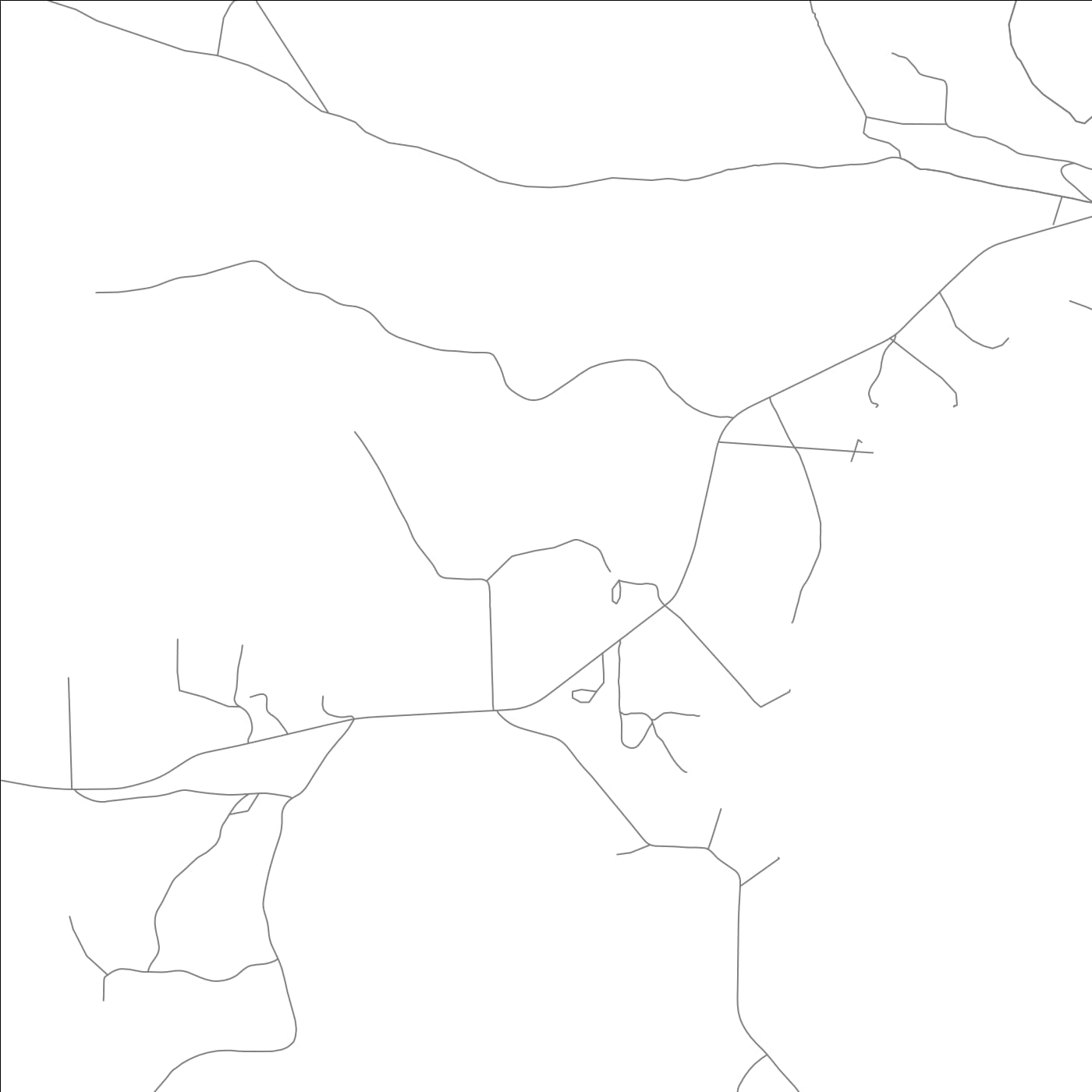 ROAD MAP OF CUSHMAN, ARKANSAS BY MAPBAKES