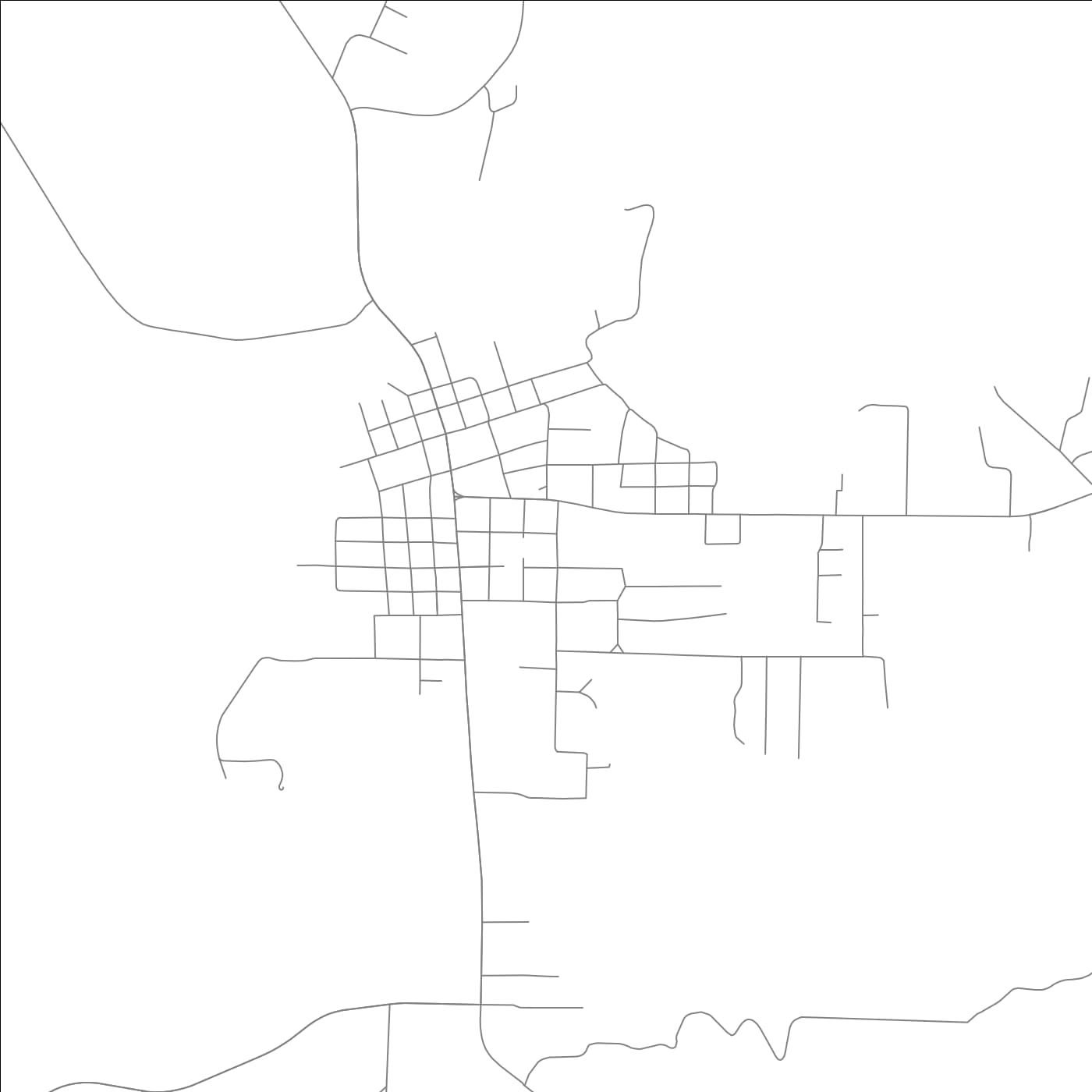 ROAD MAP OF DANVILLE, ARKANSAS BY MAPBAKES