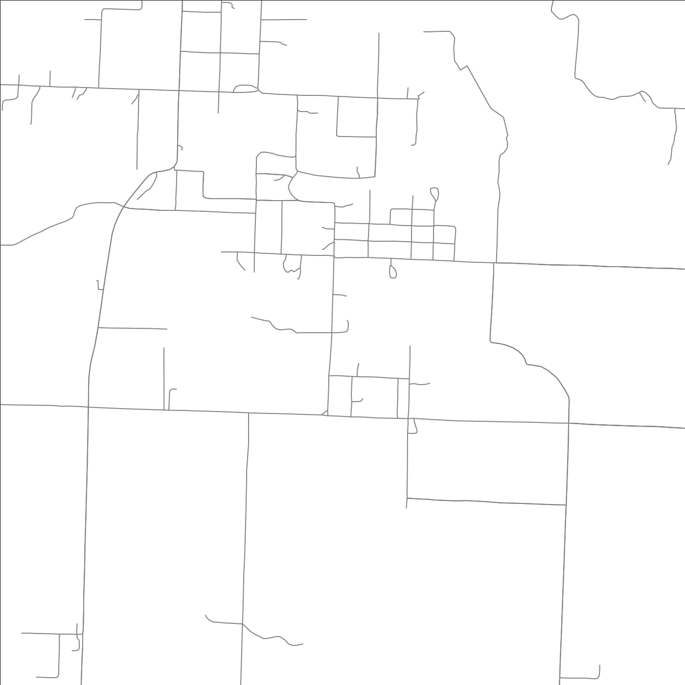 ROAD MAP OF DENNING, ARKANSAS BY MAPBAKES