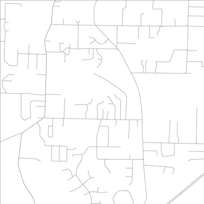 ROAD MAP OF EAST END, ARKANSAS BY MAPBAKES