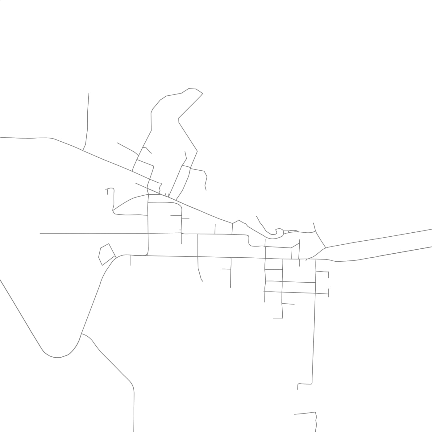 ROAD MAP OF FELSENTHAL, ARKANSAS BY MAPBAKES