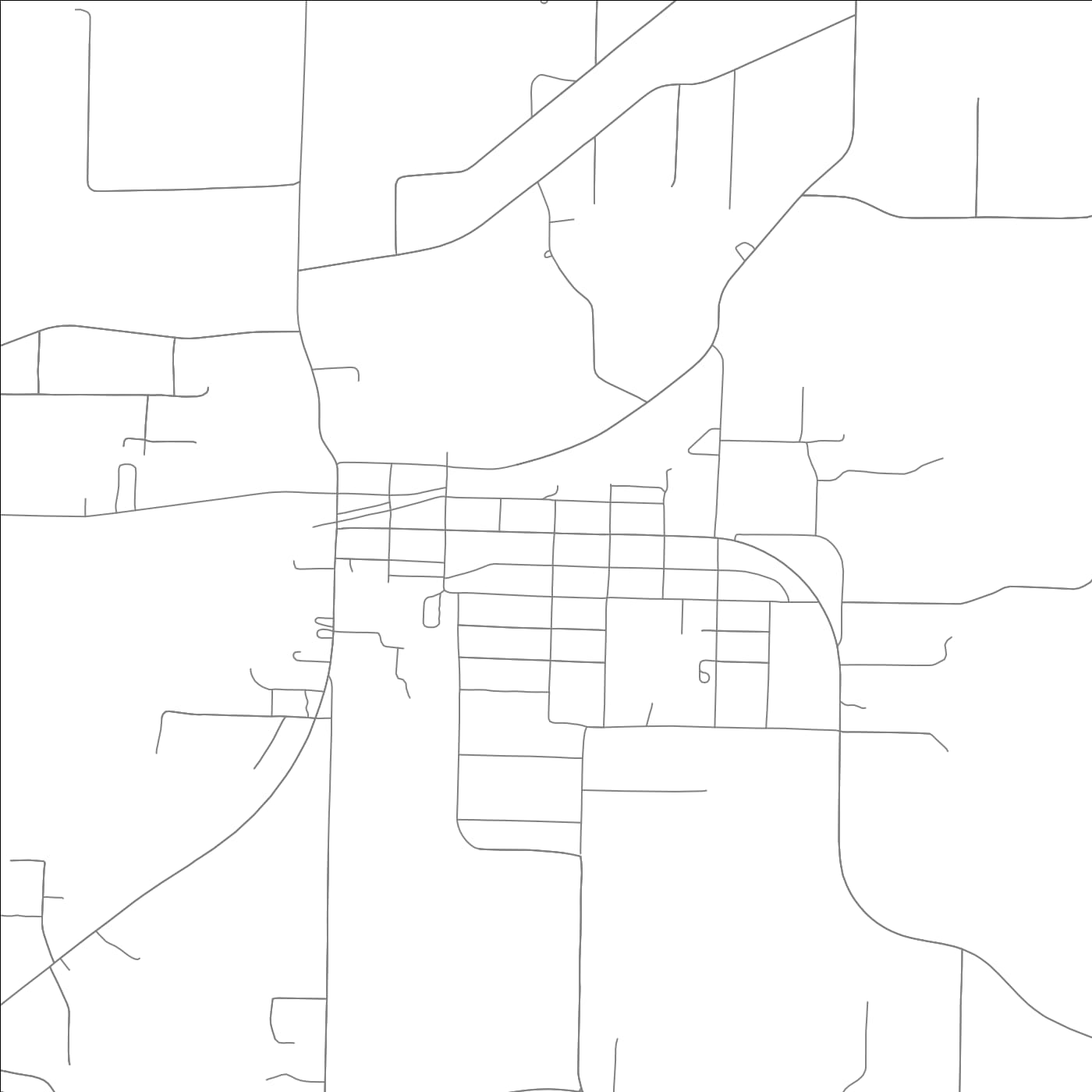 ROAD MAP OF FLIPPIN, ARKANSAS BY MAPBAKES