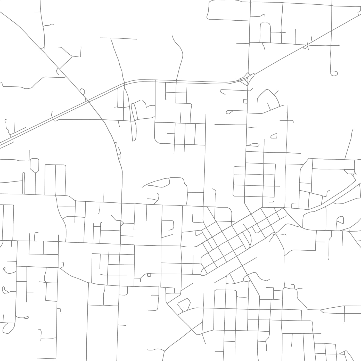 ROAD MAP OF FORDYCE, ARKANSAS BY MAPBAKES