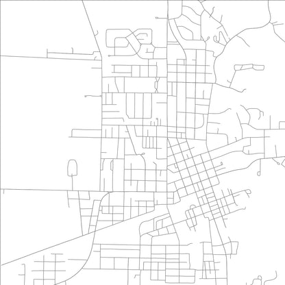 ROAD MAP OF FORREST CITY, ARKANSAS BY MAPBAKES