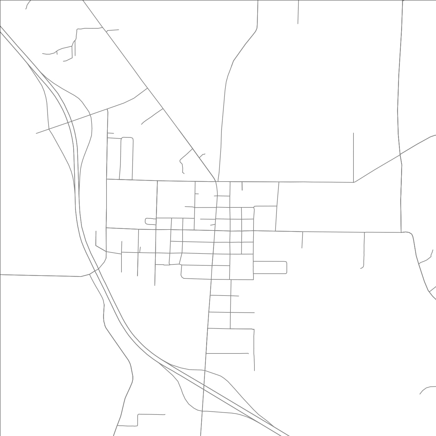 ROAD MAP OF FOUKE, ARKANSAS BY MAPBAKES