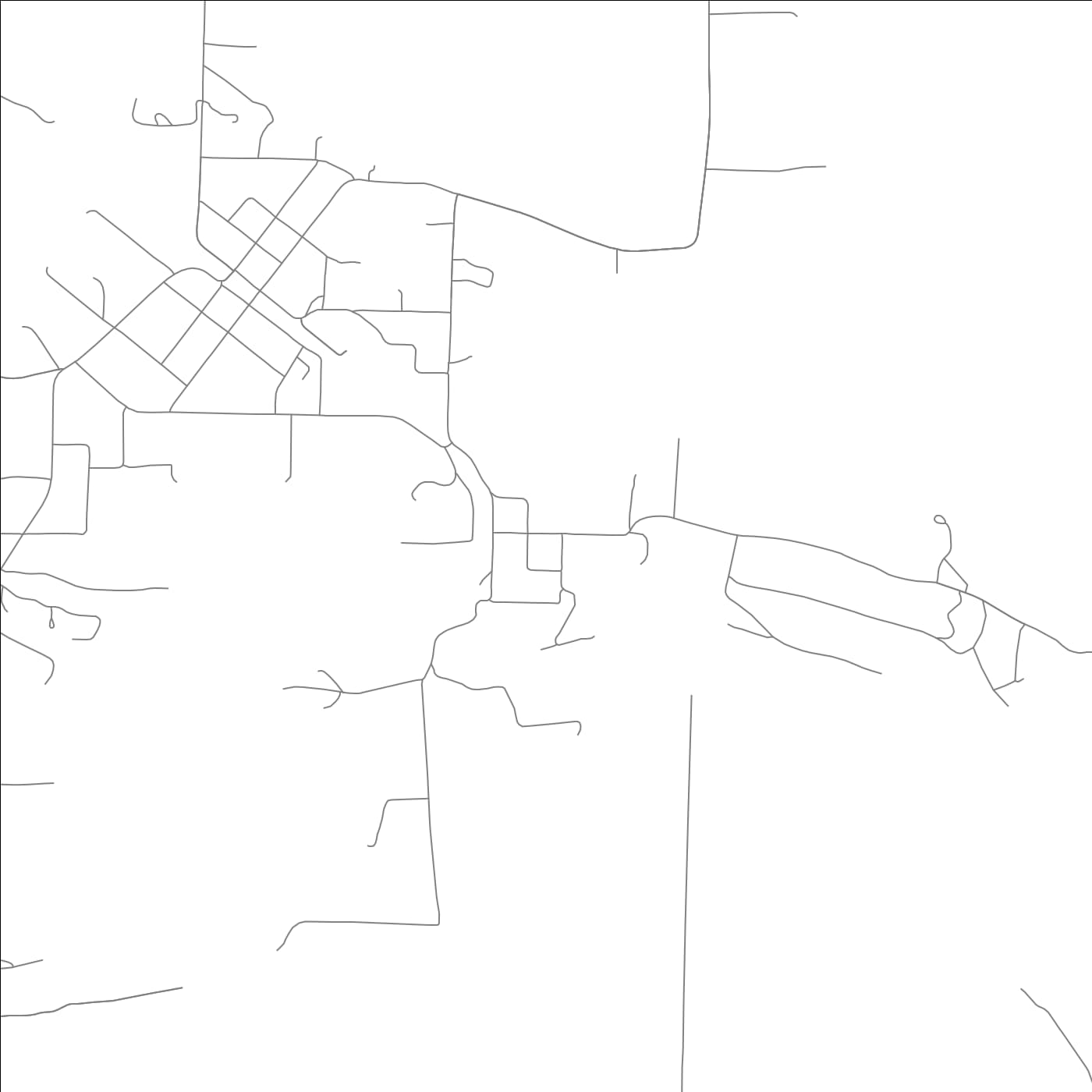 ROAD MAP OF FOURCHE, ARKANSAS BY MAPBAKES