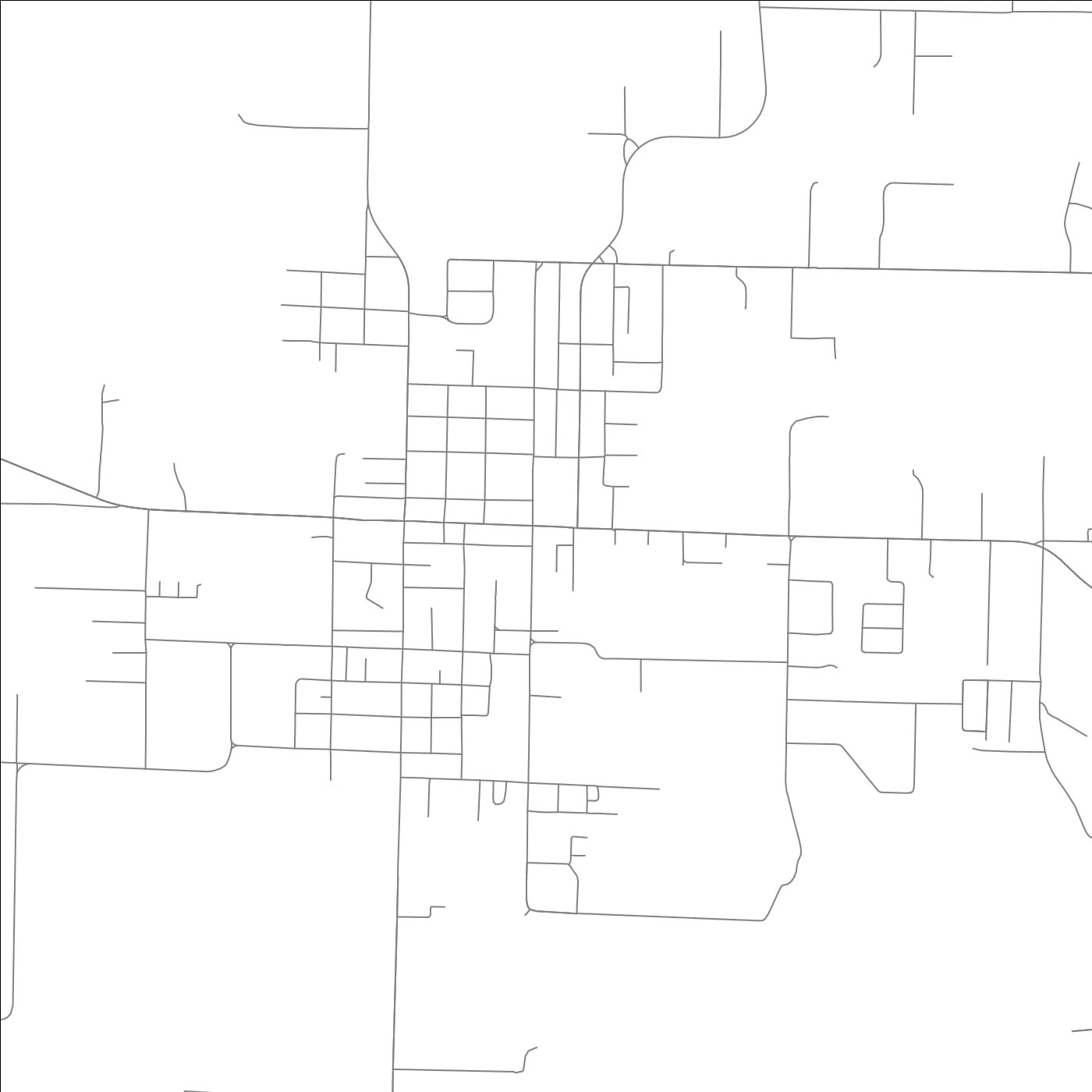 ROAD MAP OF GREEN FOREST, ARKANSAS BY MAPBAKES