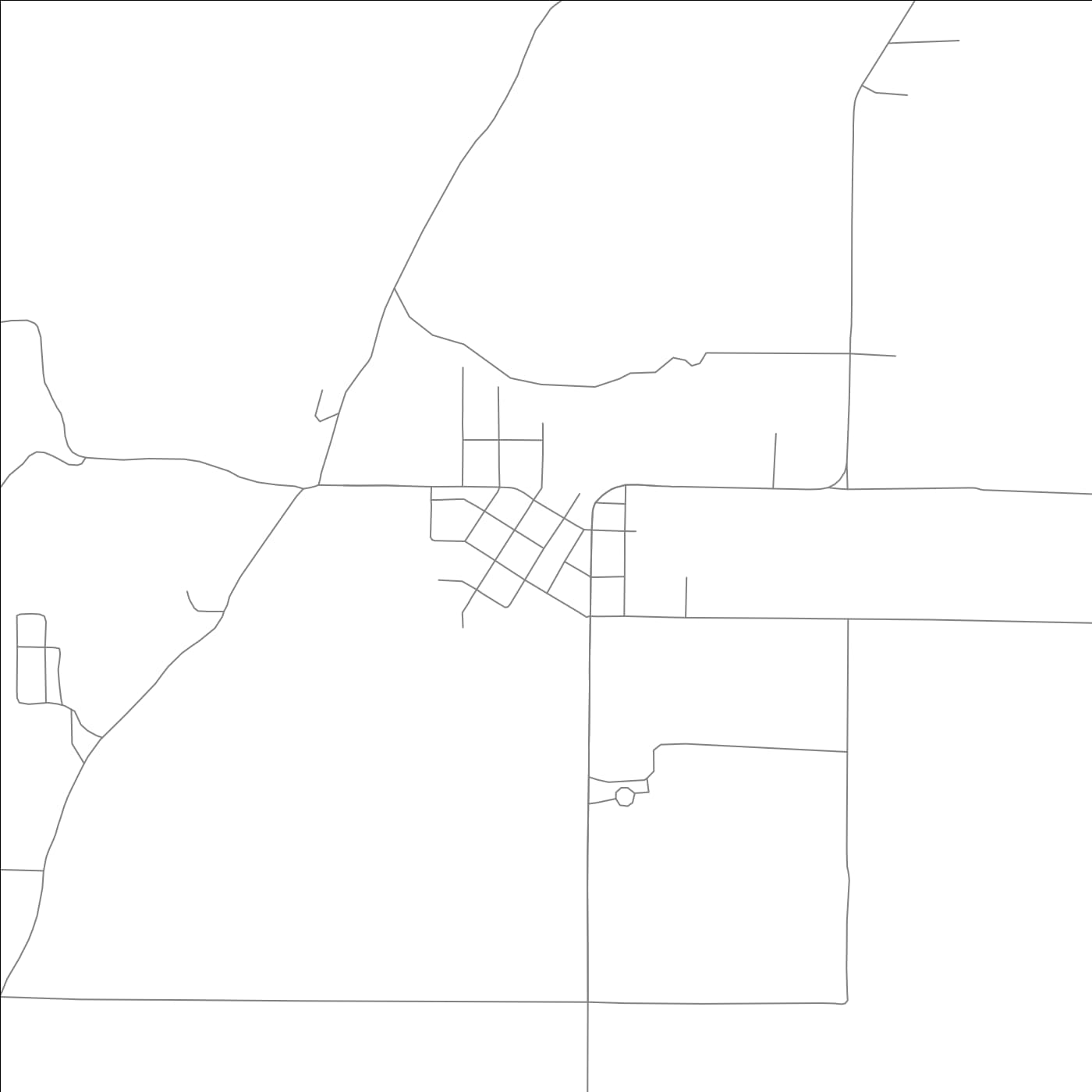 ROAD MAP OF GREENWAY, ARKANSAS BY MAPBAKES