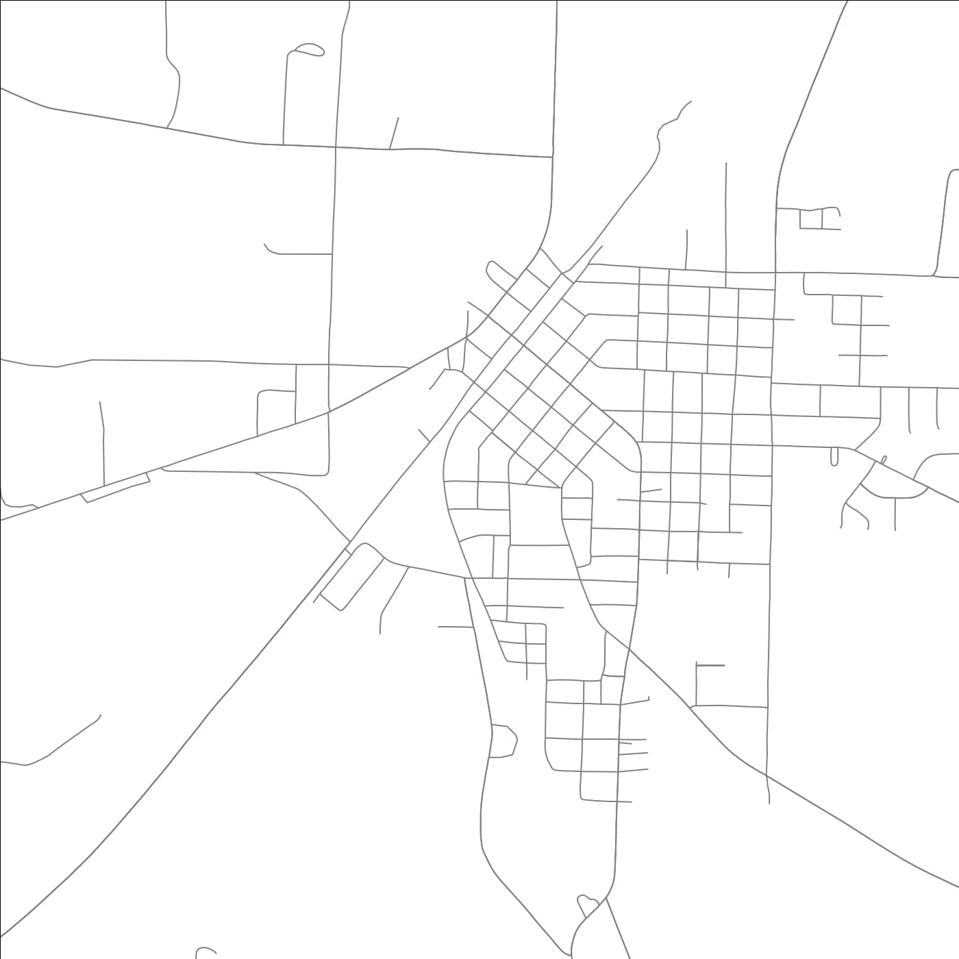 ROAD MAP OF GURDON, ARKANSAS BY MAPBAKES