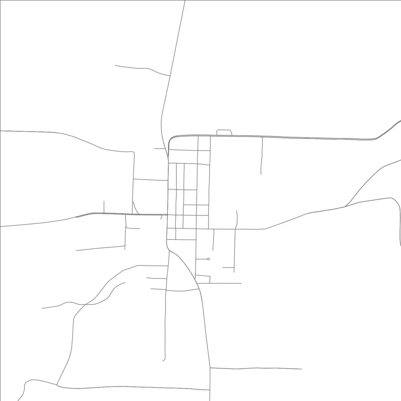 ROAD MAP OF HACKETT, ARKANSAS BY MAPBAKES