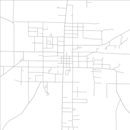 ROAD MAP OF HAMBURG, ARKANSAS BY MAPBAKES