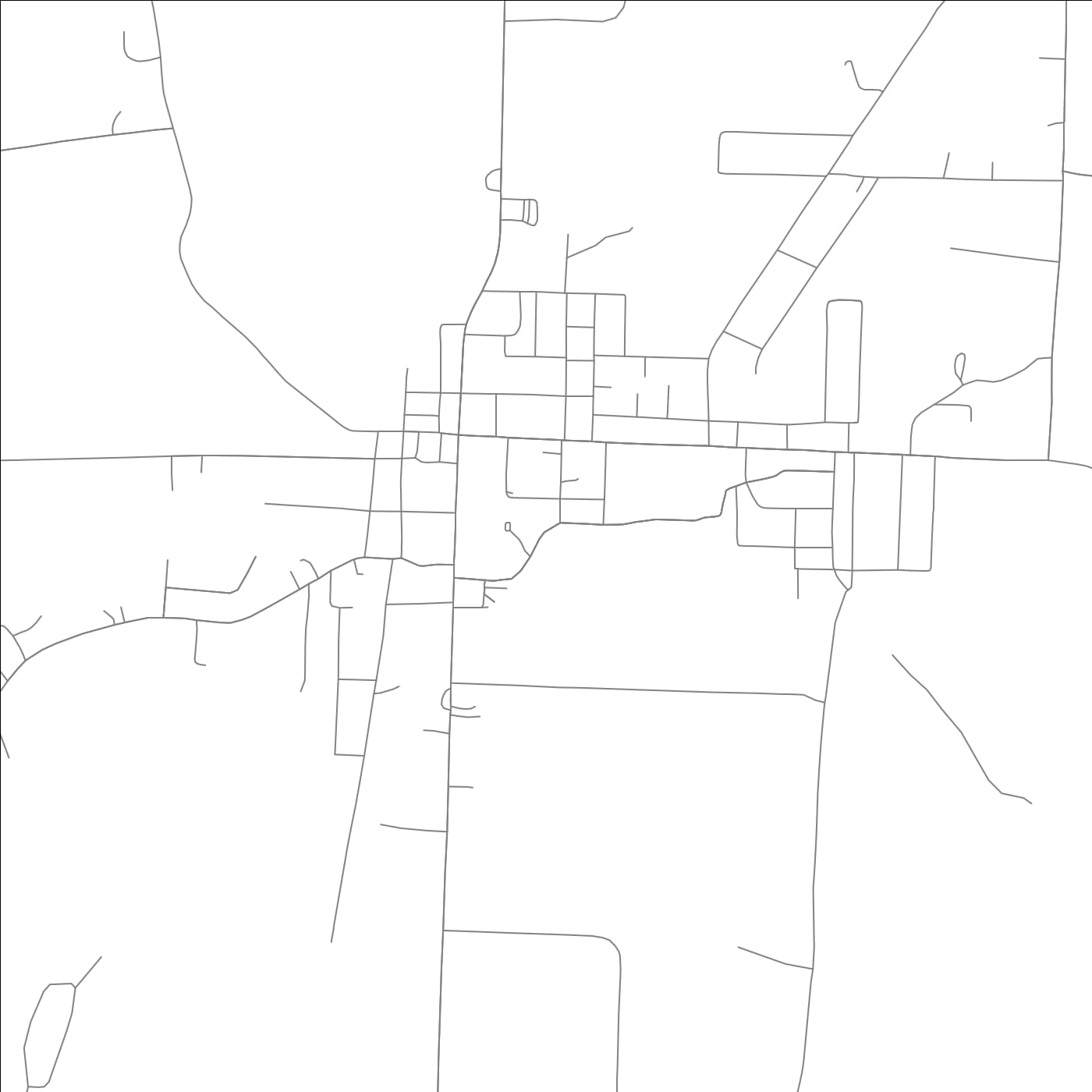 ROAD MAP OF HAMPTON, ARKANSAS BY MAPBAKES