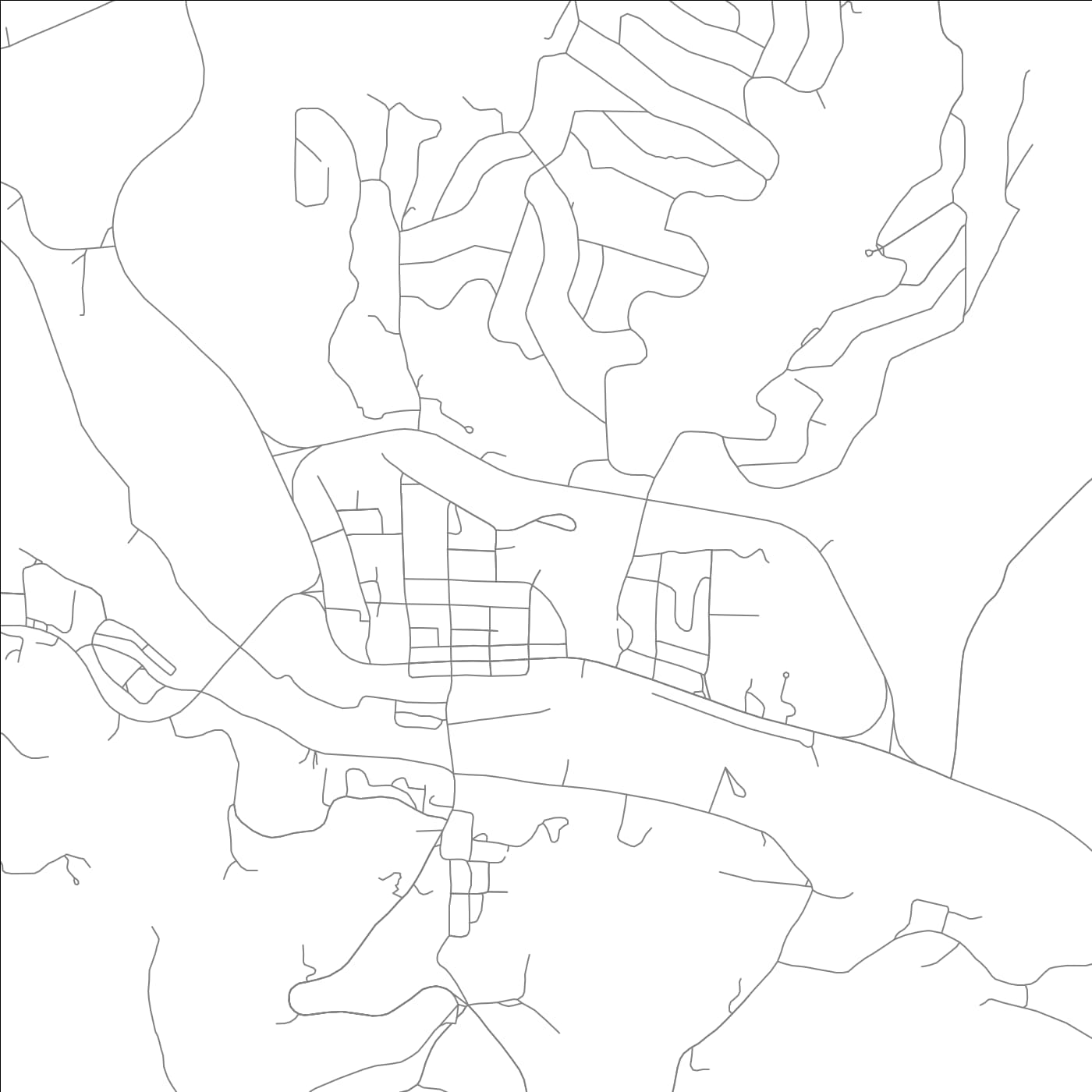 ROAD MAP OF HARDY, ARKANSAS BY MAPBAKES