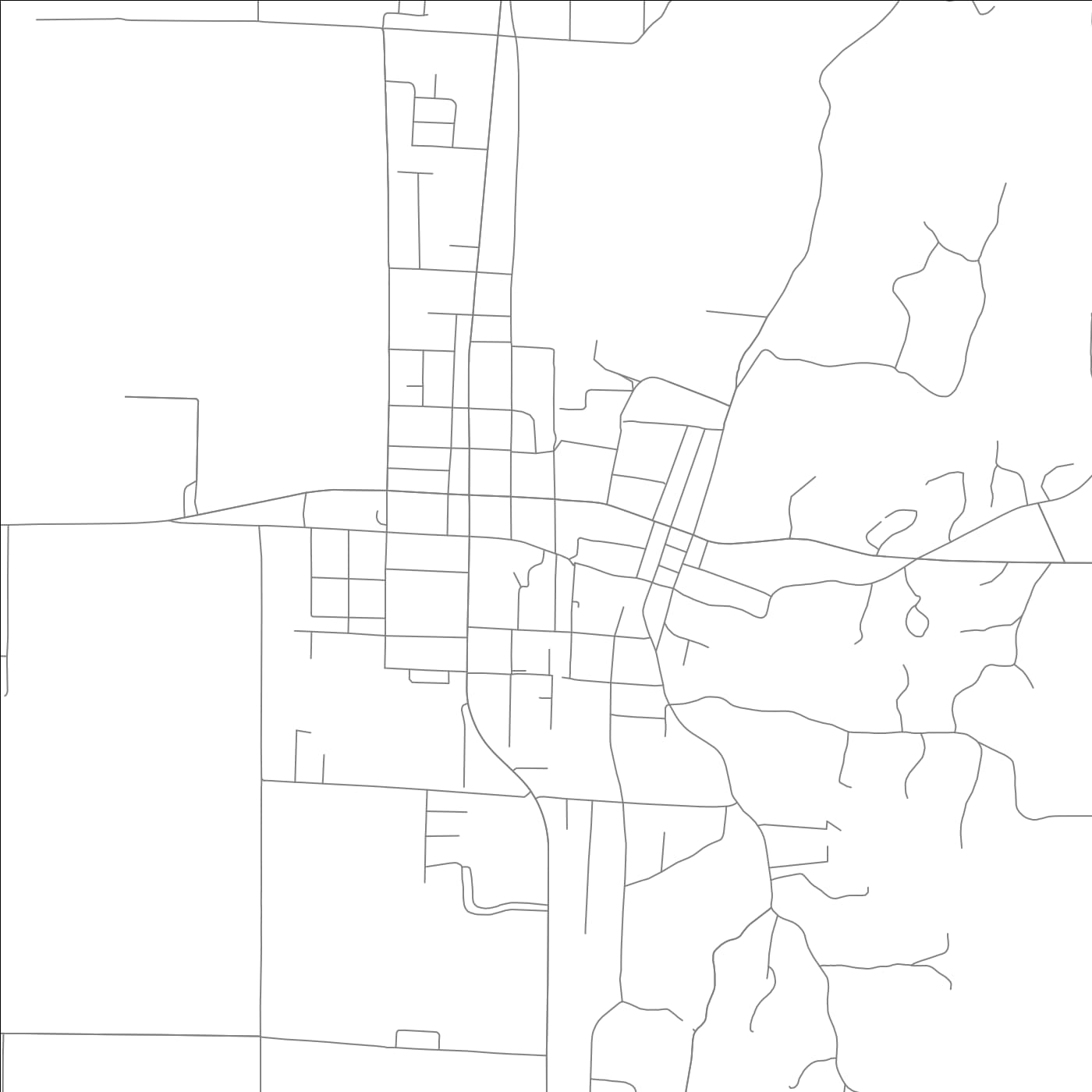 ROAD MAP OF HARRISBURG, ARKANSAS BY MAPBAKES