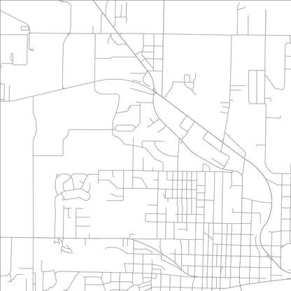 ROAD MAP OF HARRISON, ARKANSAS BY MAPBAKES