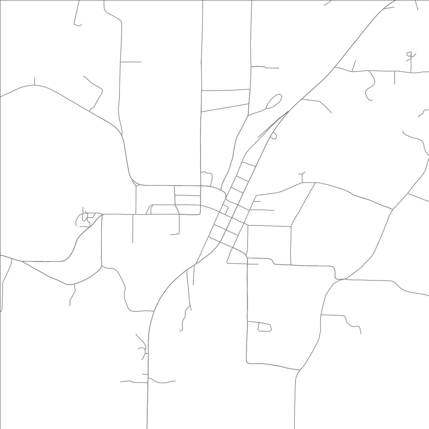 ROAD MAP OF HATFIELD, ARKANSAS BY MAPBAKES