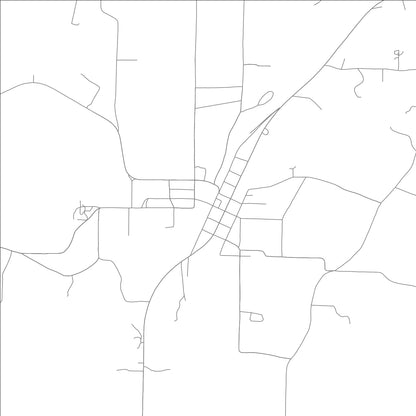 ROAD MAP OF HATFIELD, ARKANSAS BY MAPBAKES