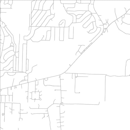 ROAD MAP OF HIGHLAND, ARKANSAS BY MAPBAKES