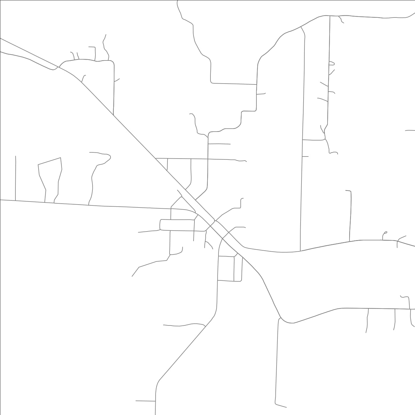 ROAD MAP OF HOUSTON, ARKANSAS BY MAPBAKES