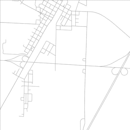 ROAD MAP OF HOXIE, ARKANSAS BY MAPBAKES