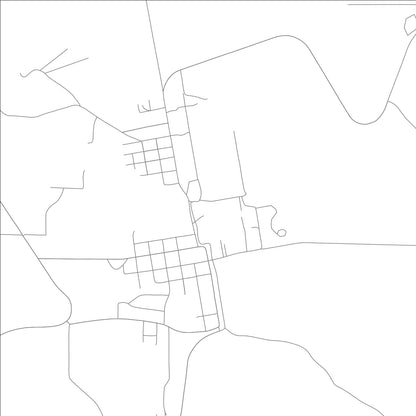 ROAD MAP OF HUTTIG, ARKANSAS BY MAPBAKES