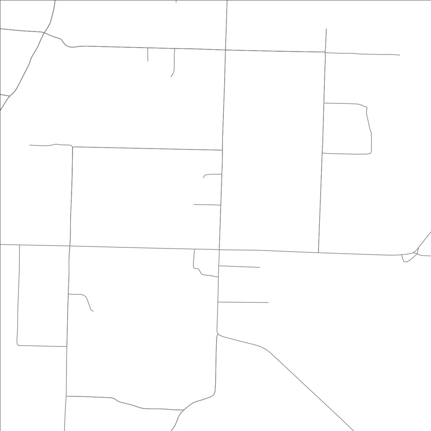 ROAD MAP OF JERUSALEM, ARKANSAS BY MAPBAKES