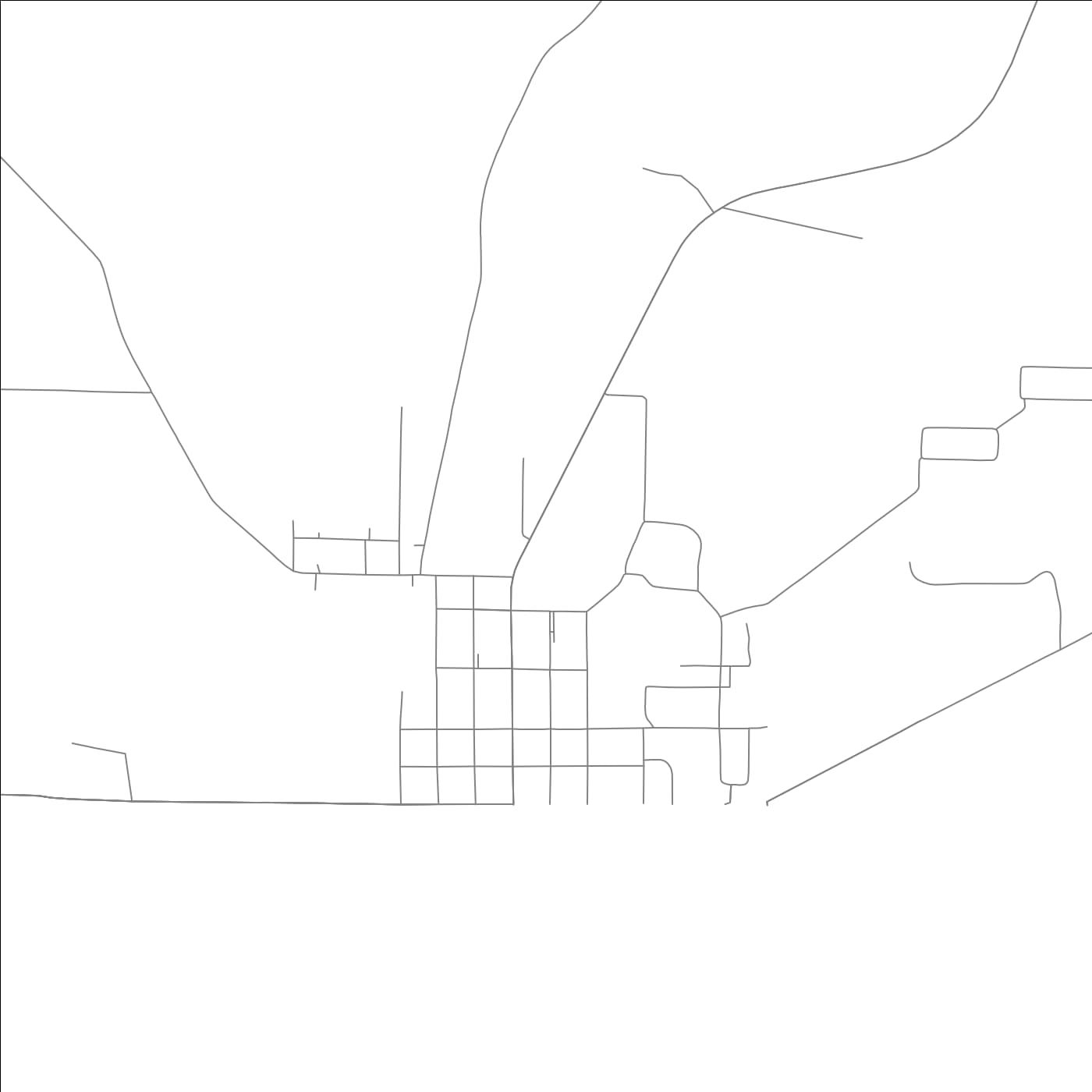 ROAD MAP OF JUNCTION CITY, ARKANSAS BY MAPBAKES