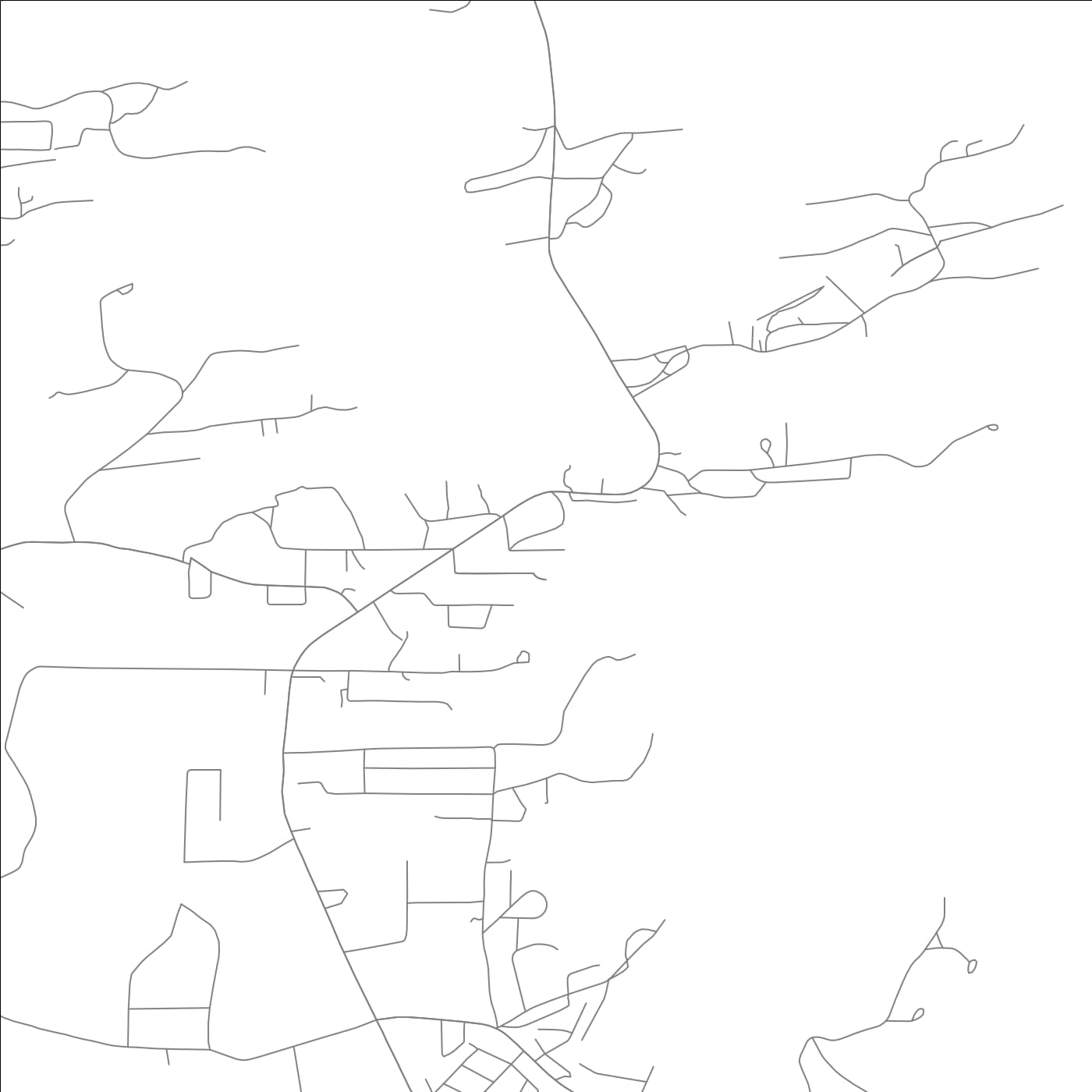 ROAD MAP OF LAKE HAMILTON, ARKANSAS BY MAPBAKES