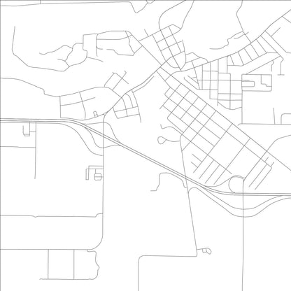ROAD MAP OF MARKED TREE, ARKANSAS BY MAPBAKES