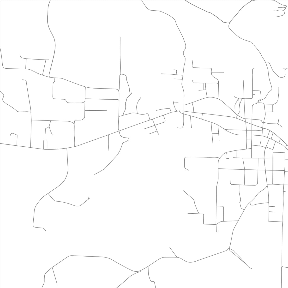 ROAD MAP OF MARSHALL, ARKANSAS BY MAPBAKES