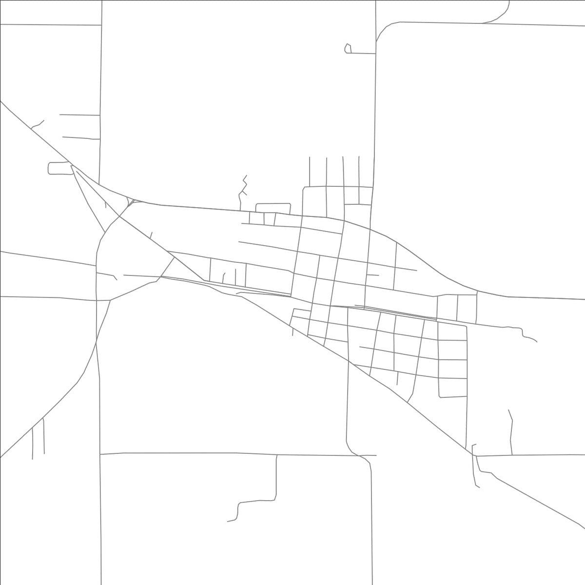 ROAD MAP OF MARVELL, ARKANSAS BY MAPBAKES