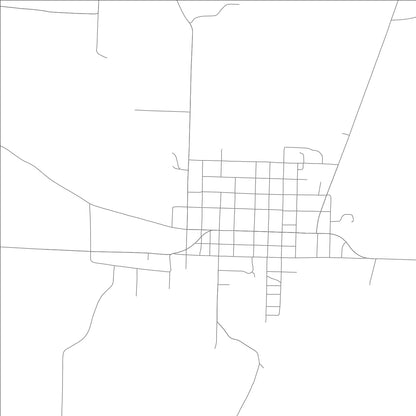 ROAD MAP OF MINERAL SPRINGS, ARKANSAS BY MAPBAKES