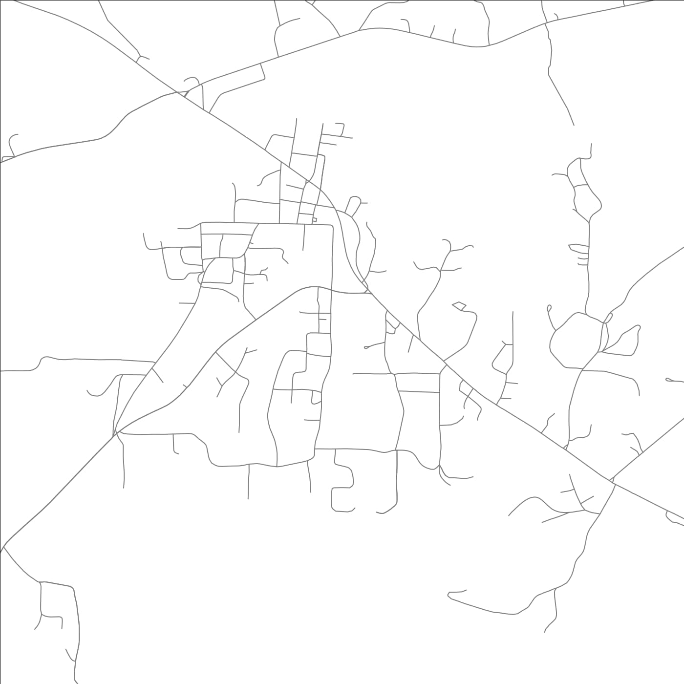 ROAD MAP OF MOUNT IDA, ARKANSAS BY MAPBAKES