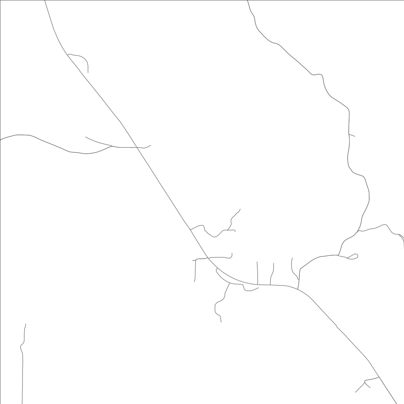 ROAD MAP OF MOUNT PLEASANT, ARKANSAS BY MAPBAKES