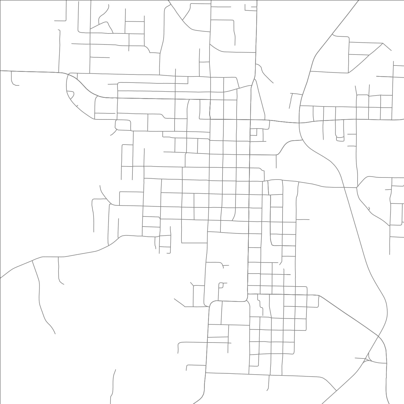 ROAD MAP OF NASHVILLE, ARKANSAS BY MAPBAKES