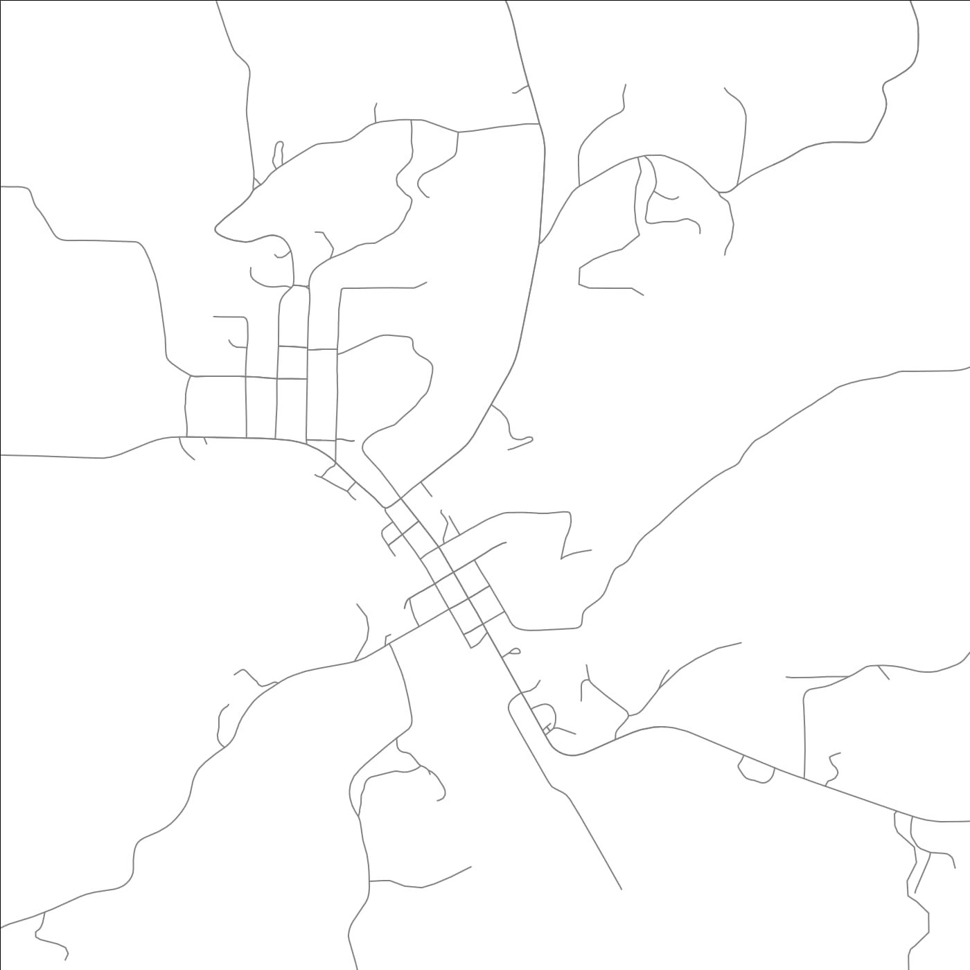 ROAD MAP OF NORMAN, ARKANSAS BY MAPBAKES